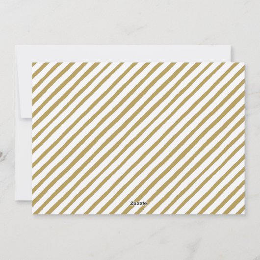 1枚のフォト金ゴールド素朴スクリプトを楽しむ シーズンカード (裏面)