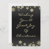 1枚のフル独身のブリードフォトクリスマスカード (裏面)