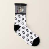 1枚のペットの足跡 ソックス (右外側)