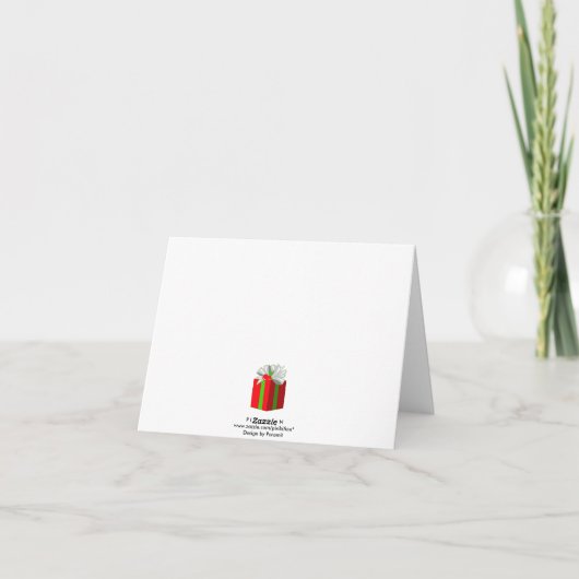 1枚のメリークリスマスカードに3枚の写真を追加 シーズンカード (裏面)