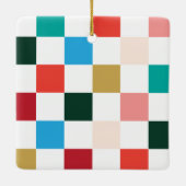 1枚のモダン写真シンプルのクリスマス セラミックオーナメント (裏面)