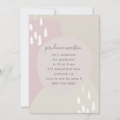 1枚のモダン写真卒業パーティーの招待を作成 招待状 (裏面)