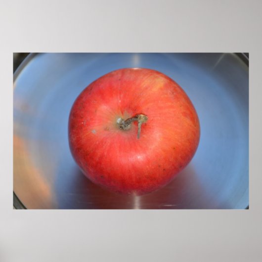1枚のリンゴ皿 ポスター (正面)