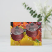 1枚のレシピ葉書で全食 ポストカード (スタンド正面)