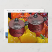 1枚のレシピ葉書で全食 ポストカード (正面/裏面)