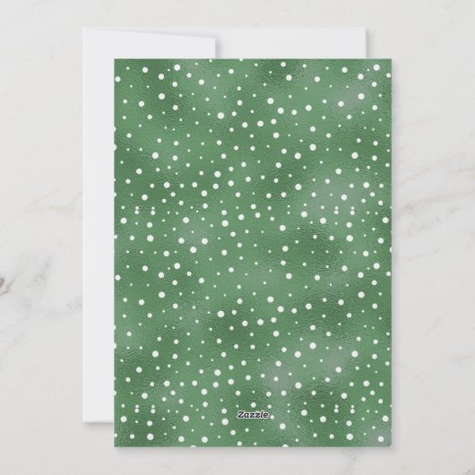 1枚の写メリー真を飾る宗教的なクリスマス シーズンカード (裏面)