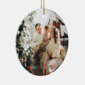 1枚の写モダン真メリー明なシンプルカラフル セラミックオーナメント (右)