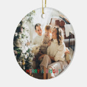 1枚の写モダン真メリー明なシンプルカラフル セラミックオーナメント (左)