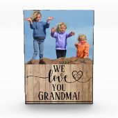 1枚の写真おばあちゃんの母の日の贈り物が大好き フォトブロック (正面)