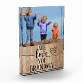 1枚の写真おばあちゃんの母の日の贈り物が大好き フォトブロック (左)