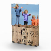 1枚の写真おばあちゃんの母の日の贈り物が大好き フォトブロック (右)