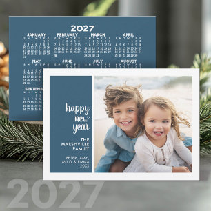 1枚の写真でミニマルな新年 - 2027年カレンダー シーズンカード