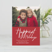 1枚の写真で最も幸せな休日の挨拶 シーズンカード (スタンド正面)