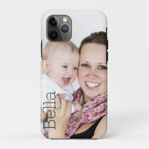 1枚の写真と名前のパーソナライズされた誕生日 iPhone 11 PROケース