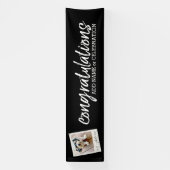 1枚の写真と文字でカスタムおめでとう 横断幕 (縦)