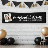 1枚の写真と文字でカスタムおめでとう 横断幕