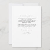 1枚の写真のウェディングカード サンキューカード (裏面)