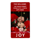 1枚の写真の喜び ラベル (正面)