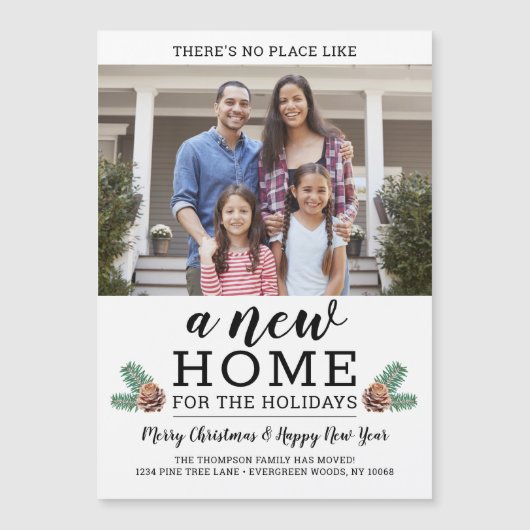 1枚の写真の磁気休日の引越し発表 (正面)