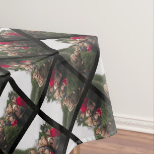 1枚の写真を追加してパターンを作成カスタムする テーブルクロス