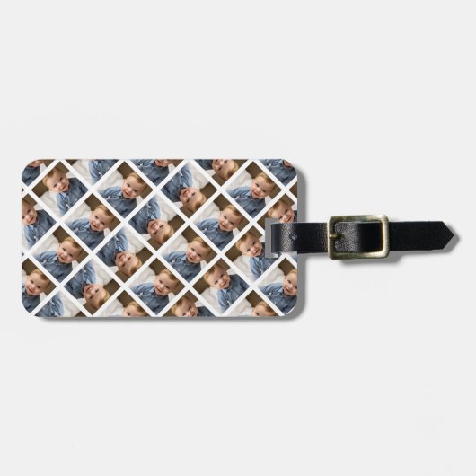 1枚の写真を追加してパターンを作成 – 白 ラゲッジタグ (正面横)