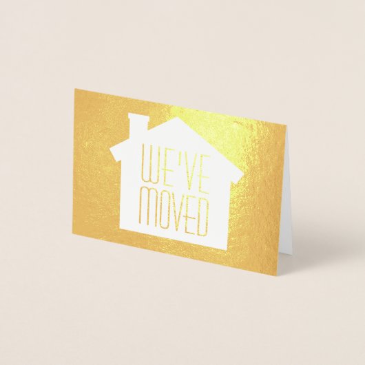 1枚の写真エレガント引っ越しましたモダンの移実在動 箔カード (正面)