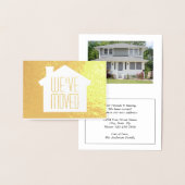 1枚の写真エレガント引っ越しましたモダンの移実在動 箔カード (ディスプレー)