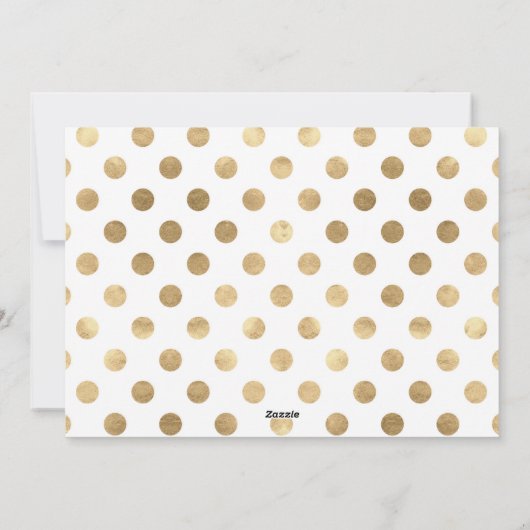 1枚の写真エレガント金ゴールドクリスマス書 シーズンカード (裏面)