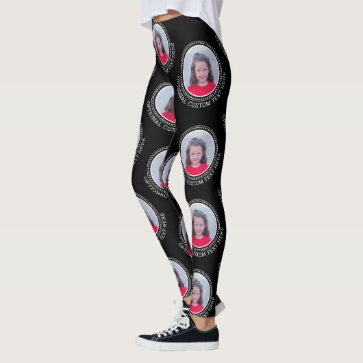 1枚の写真カスタムでフォトコラージュを作成する レギンス (左)