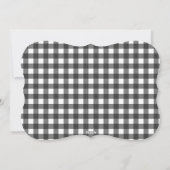 1枚の写真クリスマスカード – バッファローチェックのプレイド シーズンカード (裏面)