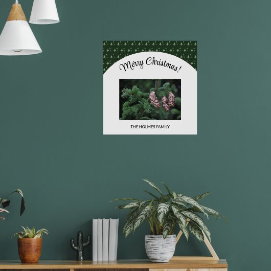 1枚の写真クリスマスファミリー ポスター (リビング1)