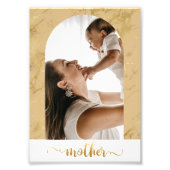 1枚の写真シンプルBohoフレーム新しい母の妊娠 フォトプリント (正面)