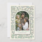 1枚の写真テンプレート ハッピーホリデー ホリデーカード (正面)