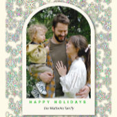 1枚の写真テンプレート ハッピーホリデー ホリデーカード