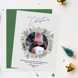 1枚の写真メリーモダンクリスマスの挨拶 シーズンカード