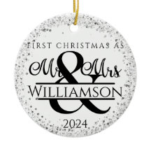 1枚の写真結婚した初めてのクリスマスミセス・グリッター