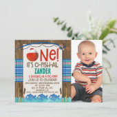 1枚の写真誕生日パーティーの招待状を釣り上げます 招待状 (スタンド正面)