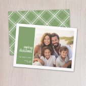 1枚の写真 – シンプルクリスマスミニマルのクリスマス シーズンカード