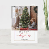 1枚の写真 メリークリスマス オーダーメイド ホリデーカード (正面)