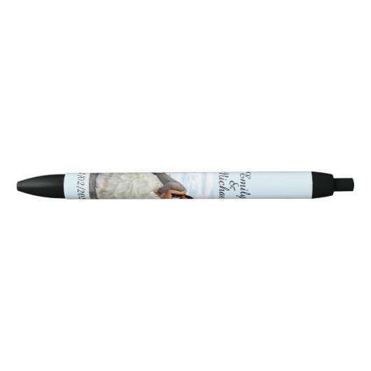 1枚の写真、名前、日付、またはソフトブルーのテキスト 黒ボールペン (正面)