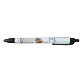 1枚の写真、名前、日付、またはソフトブルーのテキスト 黒ボールペン (ボトム)