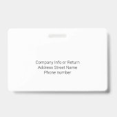 1枚の写真（横）スタイルロゴ従業員名 バッジ (Back)