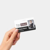 1枚の写真（横）スタイルロゴ従業員名 バッジ (Handheld)