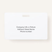 1枚の写真（横）スタイルロゴ従業員名 バッジ (裏面)