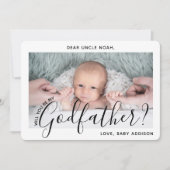 「1枚の写真」神父の提案 現代的でエレガントな脚本 招待状 (正面)