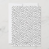 1枚の写真 – 黒エレガント筆書道フラット シーズンカード (裏面)