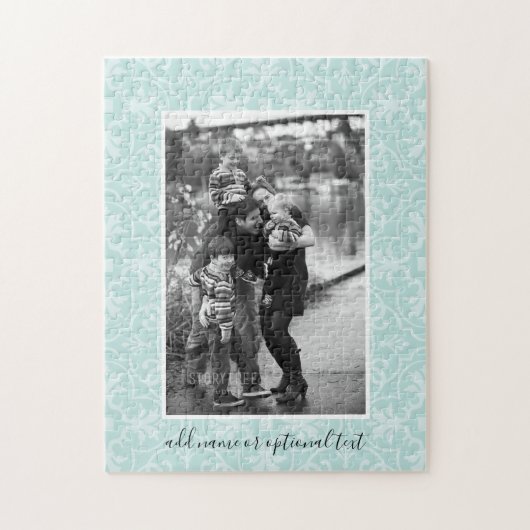 1枚の写真(Farmhouse Tile Pattern and文字) ジグソーパズル (縦)