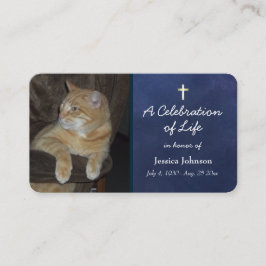 1枚の写祈真オプション付きメモリアルカード 名刺