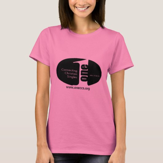 1枚の女性長い袖のTシャツ Tシャツ (正面)