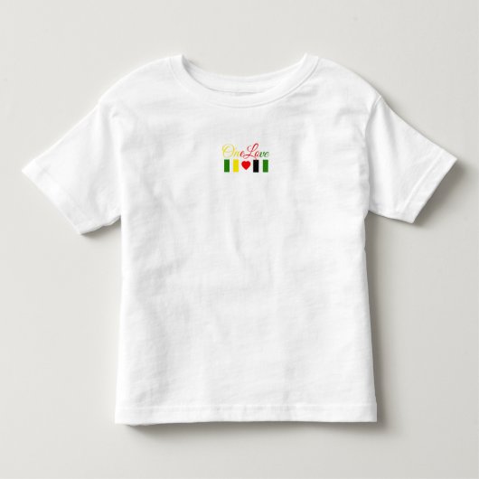 1枚の愛幼児のTシャツ トドラーTシャツ (正面)